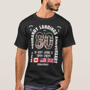T-shirt 2ÈME GUERRE MONDIALE 80e anniversaire D-DAY DÉBARQ
