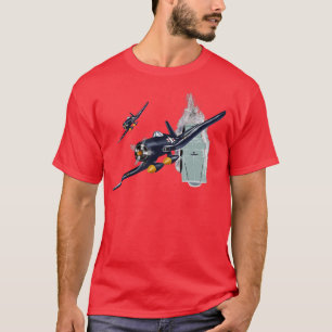 T-shirt 2ÈME GUERRE MONDIALE Avions de guerre Warbirts F4U