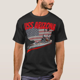 T-shirt 2ÈME GUERRE MONDIALE Bataillon USS Arizona BB39 Wo