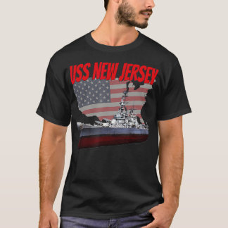 T-shirt 2ÈME GUERRE MONDIALE Battleship USS New Jersey Wor
