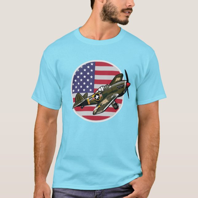 T-shirt 2ÈME GUERRE MONDIALE P-40 Warhawk (Devant)