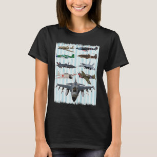 T-shirt 2ÈME GUERRE MONDIALE Planes Warbirds P51 Mustang S