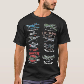 T-shirt 2ÈME GUERRE MONDIALE Planes Warbirds Warplanes F4U