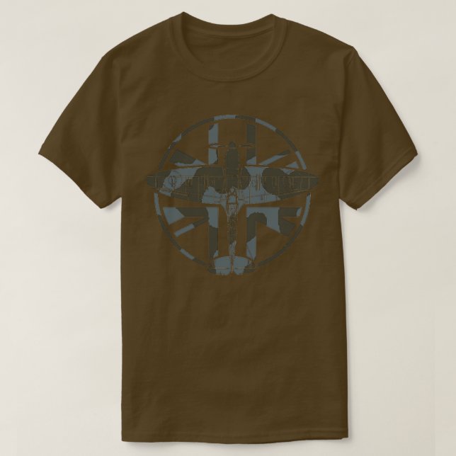 T-shirt 2ÈME GUERRE MONDIALE Spitfire RAF NW Europe Camo O (Design devant)