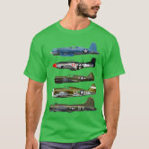T-shirt Homme P51 Mustang WWII - Design Graphique Avion USAF - Taille XXL/XXXL - 100% Coton - Neuf Avec étiquette