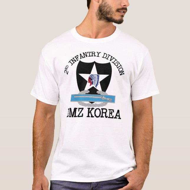 T-shirt 2ème Vétérinaire d'identification Corée DMZ avec (Devant)