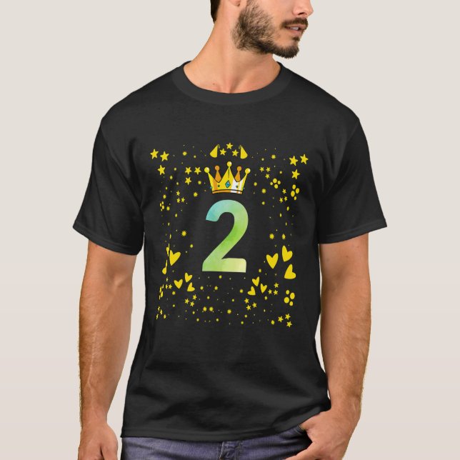 T-shirt 2èmes anniversaires de naissance (Devant)