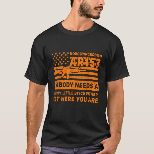 T-shirt 2nd Amendment Rights AR 15 Rights (Devant)