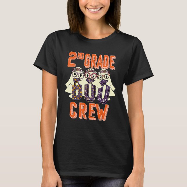 T-shirt 2nd Grade Boo Crew Teacher Student  Halloween Cost (Devant)