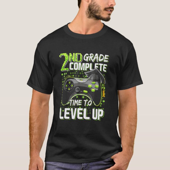 T-shirt 2nd Grade Complete Time To Level Up Last Day Of Sc (Devant)