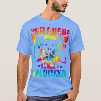 T-shirt 2nd Grade Level Unlocked Back To School Tie Dye Vi