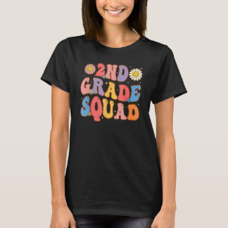 T-shirt 2nd Grade Squad Second Teacher Student Team Back T