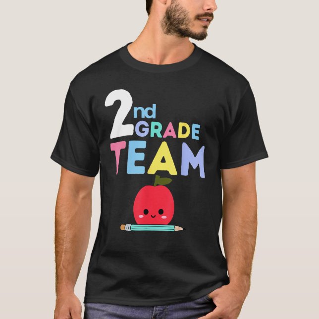 T-shirt 2nd Grade Team  Back To School Teacher Student Kid (Devant)