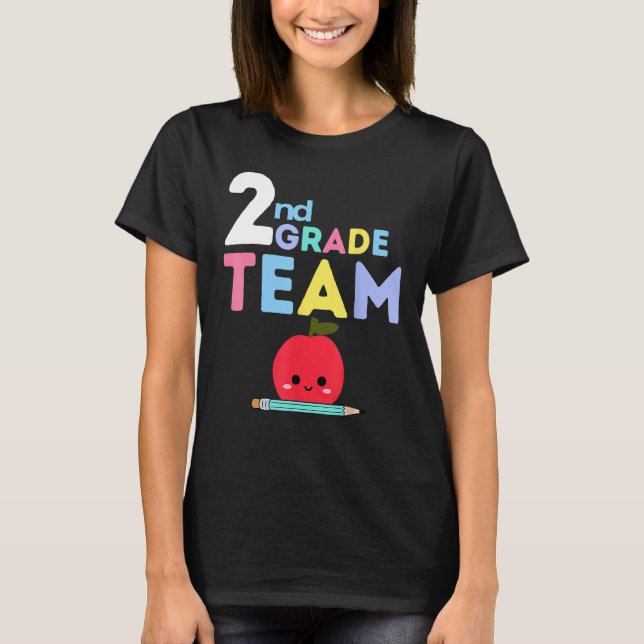 T-shirt 2nd Grade Team  Back To School Teacher Student Kid (Devant)