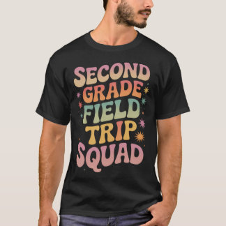 T-shirt 2nd Second Grade Fieldrip Squadeacher Students Mat