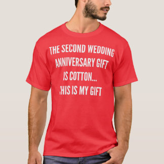 T-shirt 2nd Wedding Anniversary Gifts Cotton Him Husband H