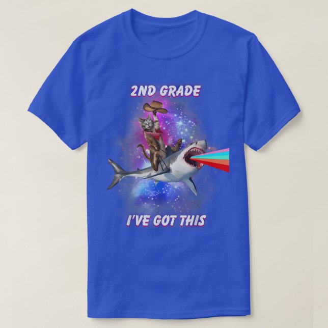 T-shirt 2st Grade Back to School Ive Got This Cute Cat Sha (Design devant)