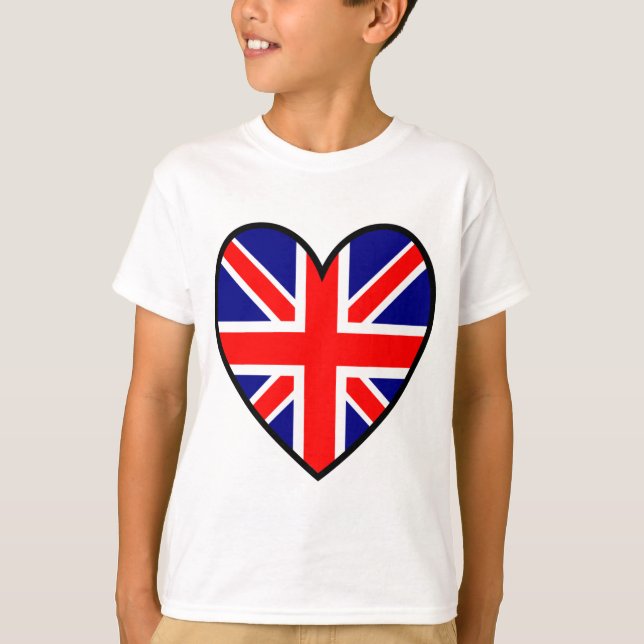 T-shirt 2unionjackheart (Devant)