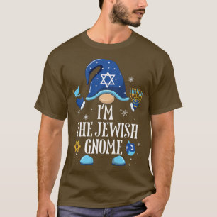 T-shirt 2WGJ Happy Hanukkah Jewish Gnome Menorah Christmas