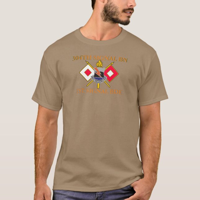 T-SHIRT 304E BRIGADE SIGNAL BATTALION 1ÈRE  (Devant)