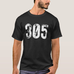 T-shirt 305 Indicatif régional Miami FL Téléphone mobile I