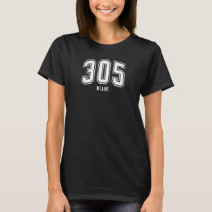 T-shirt 305 Miami FL Arched Athletic Design