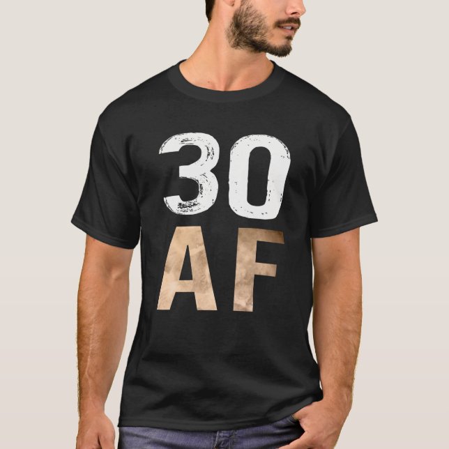 T-shirt 30 AF 30E Anniversaire Rétro Tee (Devant)