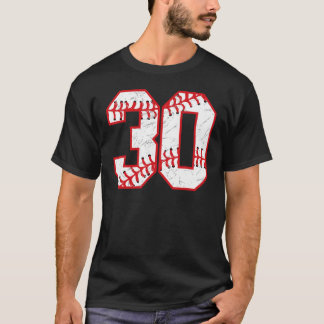 T-shirt 30 Anniversaire de baseball Thème Fête Anniversair