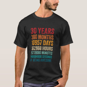 T-shirt 30 Ans 360 Mois D'Être Étonnant 30e Anniversaire