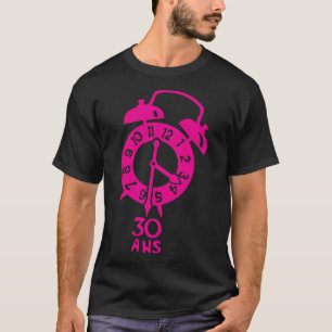 T-shirt 30 ans anniversaire reveil Clock Uhr orologio