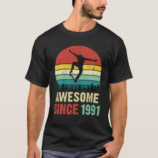 T-shirt 30 ans Anniversaire Skateboard Skating Me