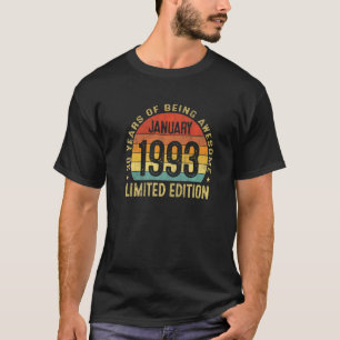 T-shirt 30 Ans Awesome Depuis Janvier 1993 30e Birt