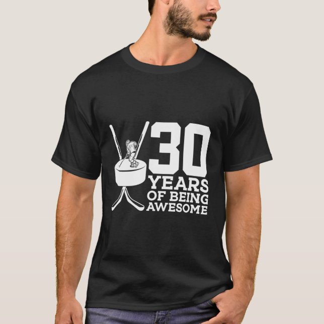 T-shirt 30 Ans De Hockey Sur Glace (Devant)