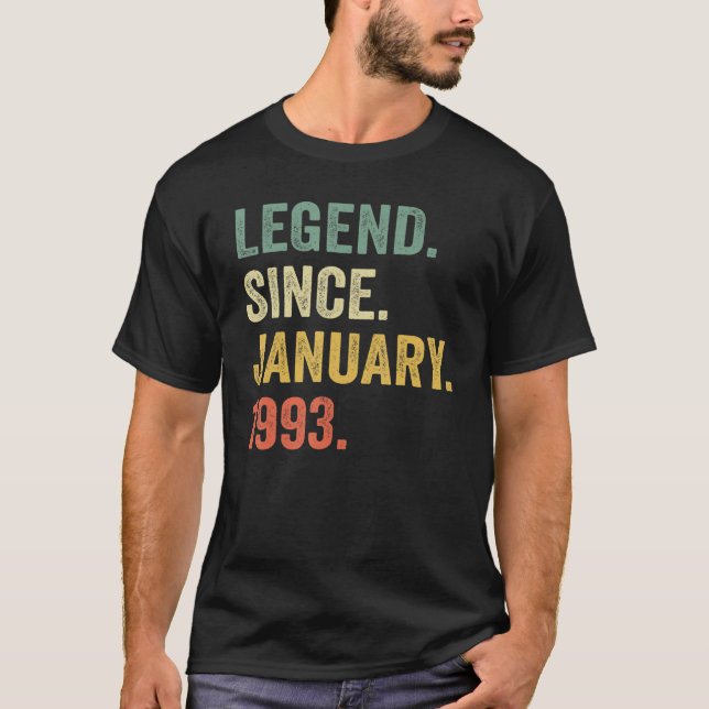 T-shirt 30 ans de légende depuis janvier 1993 30e annivers (Devant)