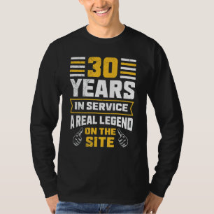 T-shirt 30 Ans De Service 30 Ans De Travail