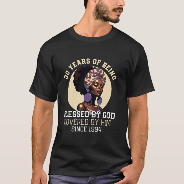 T-shirt 30 ans d'être béni par Dieu depuis 1994 30e B (Devant)