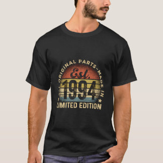 T-shirt 30 Ans Est 1994 Joyeux Cadeaux De 30E Anniversaire