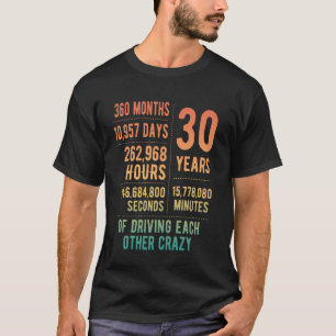 T-shirt 30 ans mariés Funny 30e anniversaire de Mariage