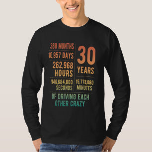 T-shirt 30 ans mariés Funny 30e anniversaire de Mariage