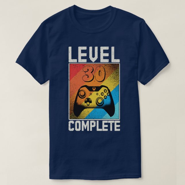 T-shirt 30 ans Niveau 30 achevé (Design devant)