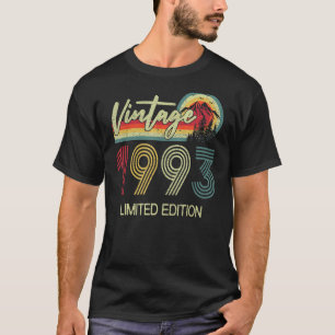 T-shirt 30 Ans Vintage 1993 Fait En 1993 30e Naissance