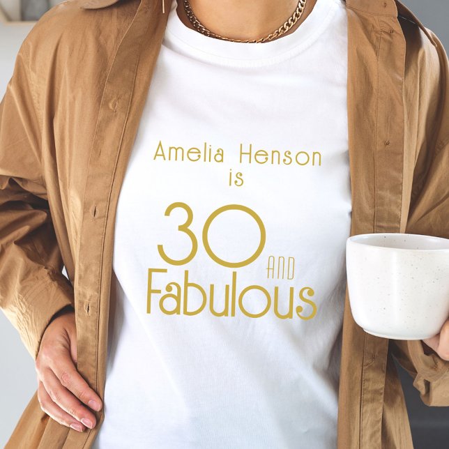 T-shirt 30 et fabuleux 30e anniversaire (Créateur téléchargé)