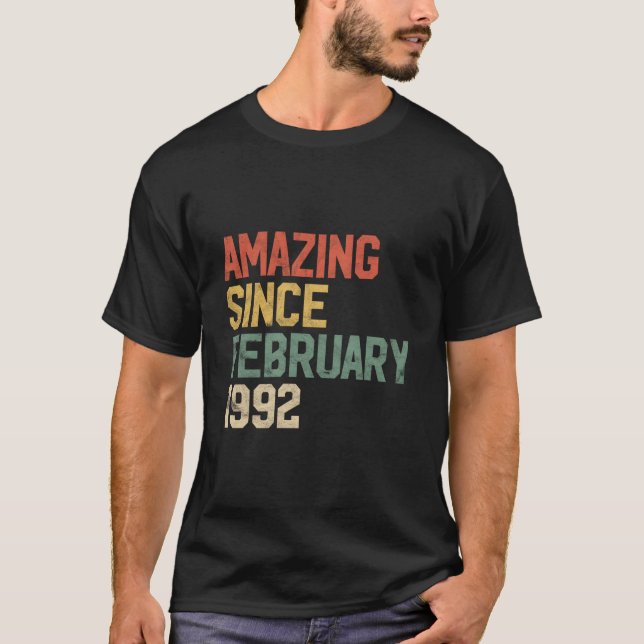 T-shirt 30 Incroyables Depuis Février 1992 (Devant)
