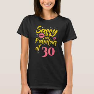 T-shirt 30 Year Old 30 & Fabulous Since 1992 30th Birthday