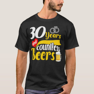 T-shirt 30e année Cadeau Mariage Anniversaire 30