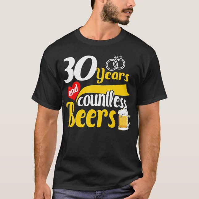 T-shirt 30e année Cadeau Mariage Anniversaire 30 (Devant)