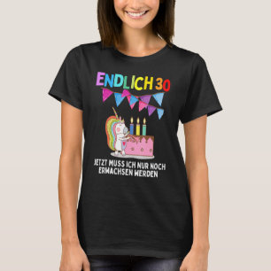 T-shirt 30e anniversaire 30 ans femmes hommes dire drôle U
