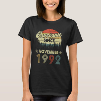 T-shirt 30e anniversaire Awesome depuis novembre 1992 30 a