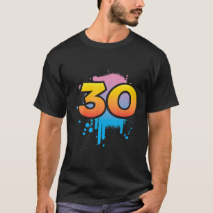 T-shirt 30e anniversaire cadeau hommes femmes cool spray H