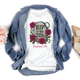 T-shirt 30e anniversaire Cadeau Son rose Roses RIP Tombsto